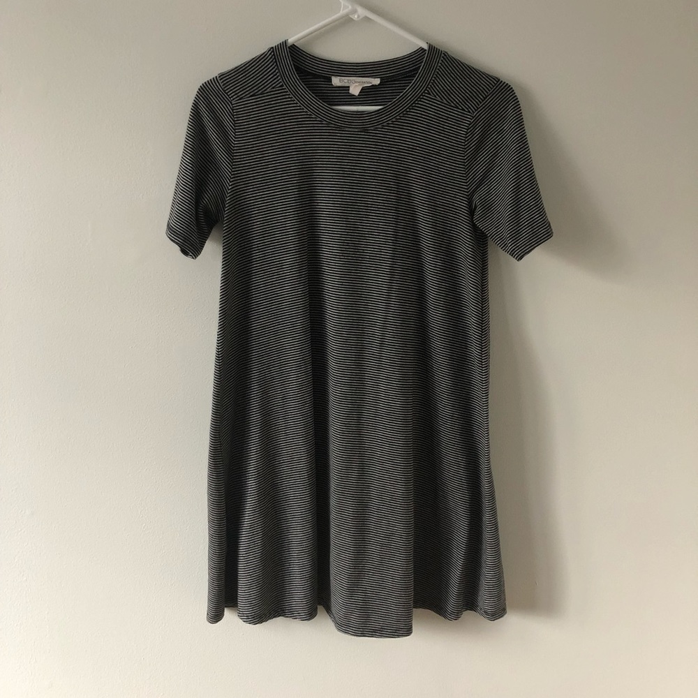 BCBGeneration Striped T-shirt Dress